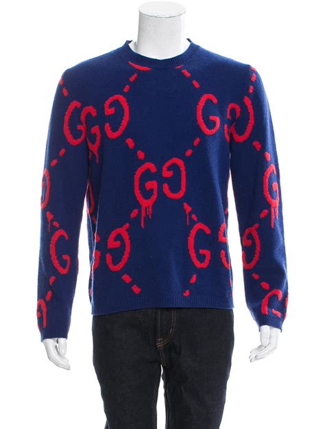 gucci ghost sweater red|Gucci ghost collab for sale.